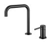 Pure.Sink Luxion 2-hole Matte Black Kitchen Faucet with U Spout PLX2HU-10