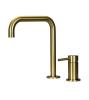 Pure.Sink Luxion 2-hole gold kitchen faucet with U spout PLX2HU-60