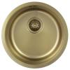 Pure.Sink Rondo Golden Round Sink flush mount, undermount and top mount 38 cm PRN38-60