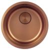 Pure.Sink Rondo Copper Round Sink flat installation, undermount and topmount 38 cm PRN38-62