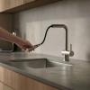 Pure.Sink Elite Steel Pulse-S Stainless Steel Kitchen Faucet with Pull-Out Spout PS8500-02