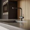 Pure.Sink Elite Steel Clear-S PVD Gun Metal 3-way Kitchen Faucet with Pull-out Spout and Filtered Water PS8120-61