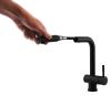 Pure.Sink Elite Steel Pulse-S Kitchen Faucet, Matte Black with Pull-Out Spout PS8500-10