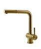 Pure.Sink Elite Steel Pulse-S Kitchen Faucet, PVD Brushed Gold, with Pull-Out Spout, PS8500-60