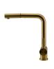 Pure.Sink Elite Steel Pulse-S Kitchen Faucet, PVD Brushed Gold, with Pull-Out Spout, PS8500-60