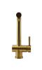 Pure.Sink Elite Steel Pulse-S Kitchen Faucet, PVD Brushed Gold, with Pull-Out Spout, PS8500-60