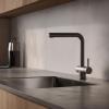 Pure.Sink Elite Steel Pulse-S Kitchen Faucet, PVD Gunmetal with Pull-Out Spout, PS8500-61
