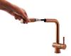 Pure.Sink Elite Steel Pulse-S Kitchen Faucet, PVD Copper with Pull-Out Spout, PS8500-62