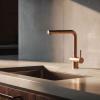 Pure.Sink Elite Steel Pulse-S Kitchen Faucet, PVD Copper with Pull-Out Spout, PS8500-62
