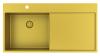 Pure.Sink Exclusivo Gold sink with drainer 100x52 cm Left-hand tap wing PEX47100LT-60
