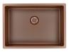 Pure.Sink Exclusivo Special 35 cm long copper sink 50 x 35 cm 10 mm radius PEX5035-62