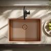 Pure.Sink Exclusivo Special 35 cm long copper sink 50 x 35 cm 10 mm radius PEX5035-62