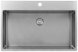 Pure.Sink Exclusivo Stainless steel large sink 75x40cm Tapwing with tap hole PEX7540T-02