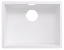 Pure.Sink Fibre Composite Pure White Sink 50x40cm Undermount and Overmount FBR50-32