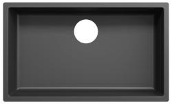 Pure.Sink Fibre Composite Intense Black Sink 70x40cm Under-mount and Over-mount FBR70-31
