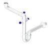 Pure.Sink Universal Siphon space-saving sink siphon for the kitchen with 2 dishwasher connections WSTSSI-32