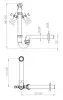 Pure.Sink Universal Siphon space-saving sink siphon for the kitchen with 2 dishwasher connections WSTSSI-32