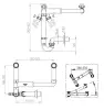 Pure.Sink Universal Siphon double space-saving sink siphon for the kitchen with 2 dishwasher connections WSTDSI-32