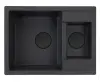 Pure.Sink Universal Drain cover, basket plug cap, Matte Black, round, ground-edge lid for drain WSTCOV-31