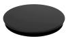Pure.Sink Universal Drain cover, basket plug cap, Matte Black, round, ground-edge lid for drain WSTCOV-31