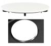 Pure.Sink Universal Drain cover, basket plug cap, matte white, rounded lid for drain, WSTCOV-32