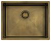 Pure.Sink Luxion PVD Antique Bronze sink 50x40 cm undermount, flush mount, and top mount with bottom rack PLX5040-64