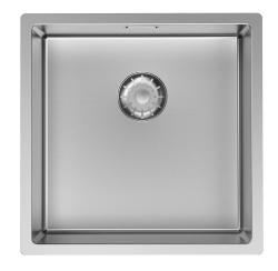 Pure.Sink Comfort Stainless steel sink, 40x40 cm, 10 mm radius, undermount, flush-mount, and top-mount, PCM4040-02