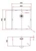 Pure.Sink Comfort PVD Gold Sink 40x40 cm, 10 mm radius, undermount, flush-mount, and top-mount PCM4040-60