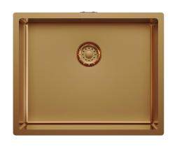 Pure.Sink Comfort PVD Copper Sink 50x40 cm, 10 mm radius, undermount, flush-mount, and top-mount PCM5040-62